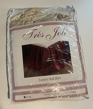 Vintage Luxury Bed Skirt Tres Joli King Size New In Package