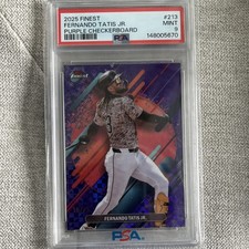 2025 Topps Finest Fernando Tatis Jr. #213 Purple Checkerboard Padres PSA 9