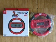 Image of Nintendo Switch Mario Kart 8 Deluxe Wheel Attachment Mario Edition Hori New
