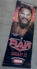 WWE Raw After Royal Rumble Seth Rollins 2 sided Street Banner 2024 Tampa 7ft