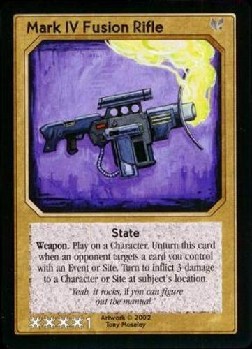 Mark IV Fusion Rifle - Dark Future - Shadowfist CCG
