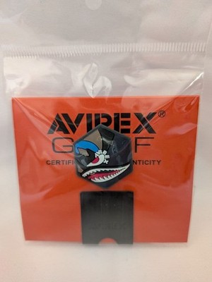 AVIREX Shark Mouth Golf Ball marker with Base, Blue