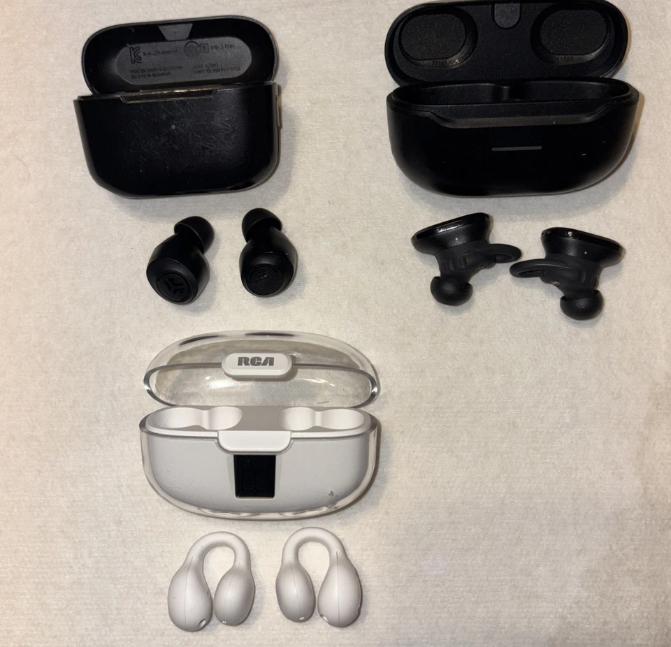 JBL Endurance Race Bluetooth Headset-JLab Go Air Pop- RCA Bluetooth Earbuds Used - Image 4 of 4