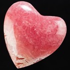 Rhodochrosite Stalactite Cabachon Heart 26mm Gem Pink Jewelry Argentina C0905 — photo 2