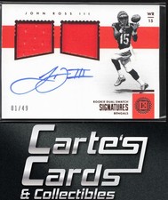 John Ross III 2017 Panini Encased RDS-JS Rookie Dual Swatch Signatures 1/49