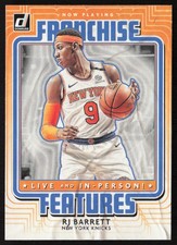 2020-21 Donruss Franchise Features RJ Barrett #20 New York Knicks