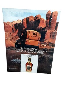1982 Old Grand-Dad 114 Barrel Proof Bourbon Print Ad Vintage
