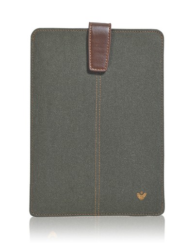 iPad mini Case Green Cotton Twill NueVue Screen Cleaning Sanitizing Sleeve - Picture 8 of 11