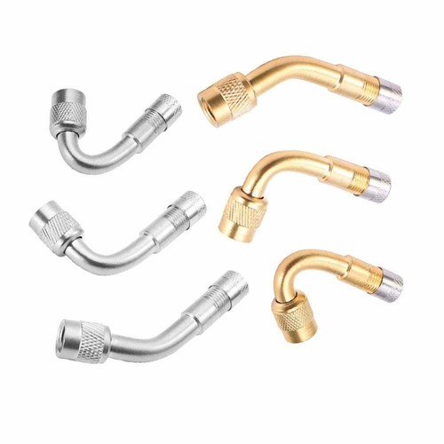 Motorcycle 45 90 135 Degree Angle Bent Valve Tyre Tube Valve Extension Adapter - Picture 1 of 13