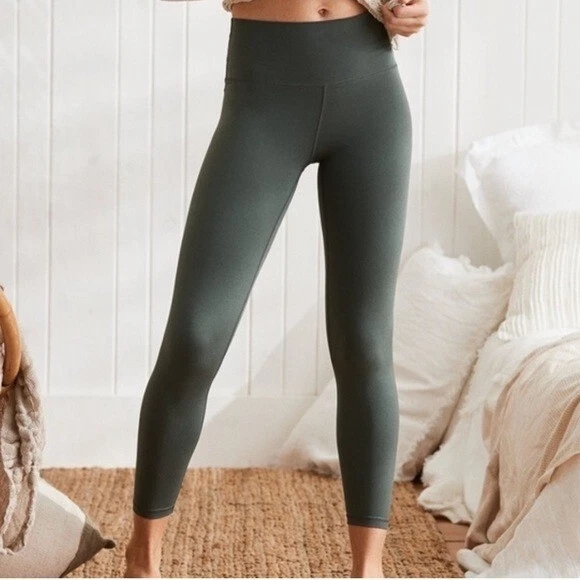 Aerie Play Real Me High Waisted Leggings Green Women's Medium