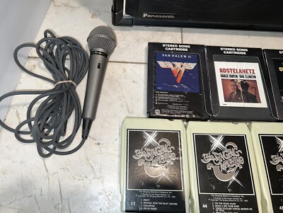 Vintage 1970's Panasonic ® RQ-84 Karaoke System 9 tapes, Mic