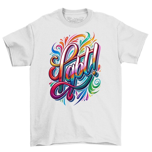 T-Shirt "Pride_71" Regenbogen Schriftzug - Tragen Sie Ihre Farben stolz! Lustiges T-Shirt Unisex - Bild 5 von 46