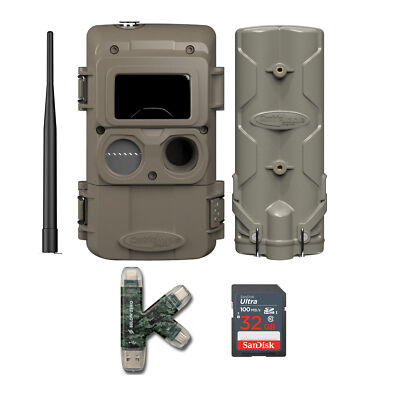 Cuddeback CuddeLink Wireless LowGlow IR LED Camera LL-2A with PW-001 and Card