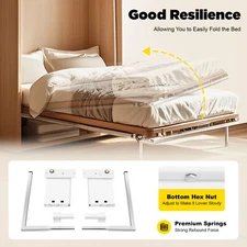 Used Vertical Murphy Wall Bed Springs Hinges Mechanism Hardware Kit