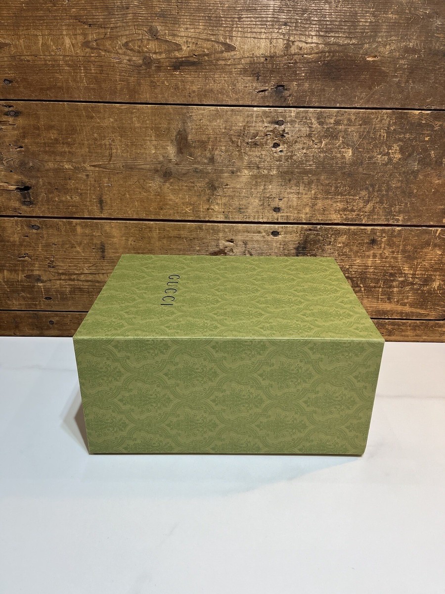 GUCCI Green Gift Box EMPTY 13.5” x 11” x 7” Fits Handbag | eBay GUCCI Green Gift Box EMPTY 13.5” x 11” x 7” Fits Handbag | eBay