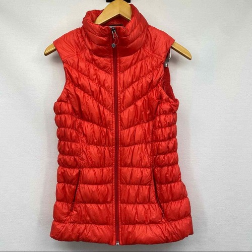 Athleta Red Orange Quilted Puffer 
