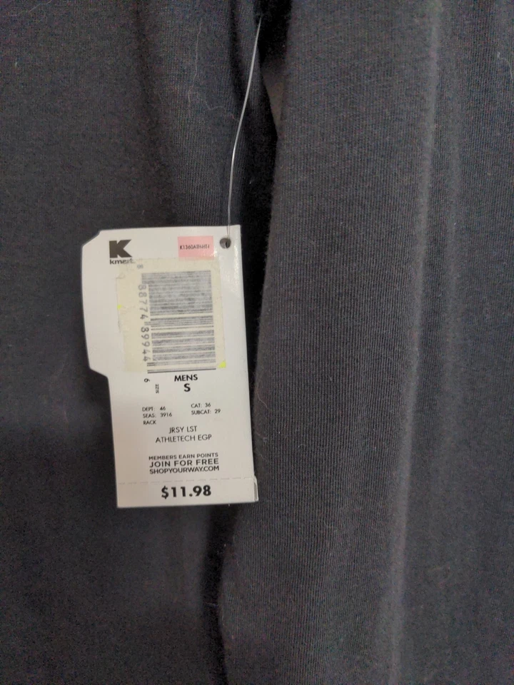 Camisa Hombre Talla Pequeña Absorbe Humedad Mangas Largas Marca Athletch Nueva Con Etiquetas Negra Foto 4 de 4