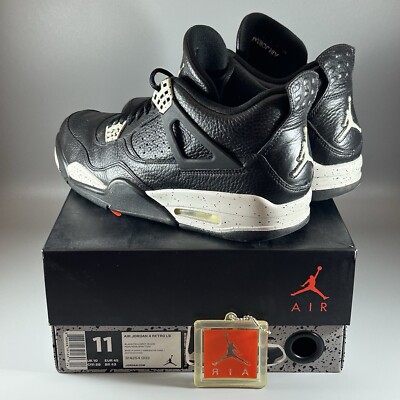 Size 11 - Jordan 4 Retro LS oreo 2015 Grey Black Leather (314254