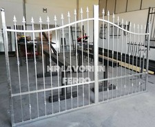 Cancello in ferro pieno liscio doppia anta carrabile (SCONTATO AL 40%)