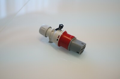 Type 2 connector like Mennekes - electric vehicle charging plug 32A  with key