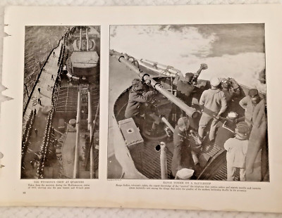 USS Wyoming crew, North Dakota maintop, Battle Practice, Range Finder, 2 Sided
