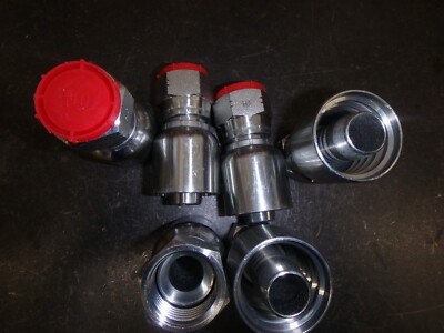 12G-12FJX Hydraulic Fittings, 12 Female JIC to 3/4'' #12 Hose Fittings, Lot of 6