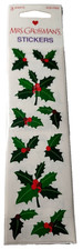 Mrs. Grossman  s Holly/Mistletoe Stickers Retired Holiday Christmas 2003