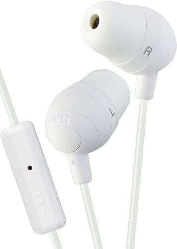 JVC HA-FR37-W Marshmallow Earbuds with Mic, White - Picture 1 of 1