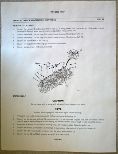 Army Military TM Manuals LET Line Haul Tractor Dump Concrete Trucks M915 M916 - Picture 7 of 11