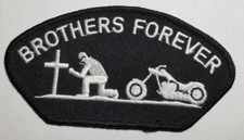 BROTHERS FOREVER shoulder patch approx 2.75x5.25"