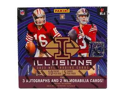 2023 PANINI ILLUSIONS FOOTBALL 1ST OFF THE LINE FOTL HOBBY BOX - SEALED NEW