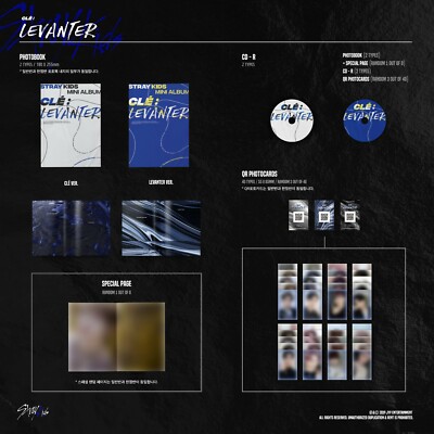 STRAY KIDS CLE : LEVANTER Normal Ver. CD + 3 PHOTOCARD + FOLDED