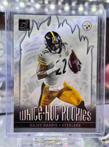 2021 Panini Donruss Najee Harris White Hot Rookies SP Insert Steelers RC