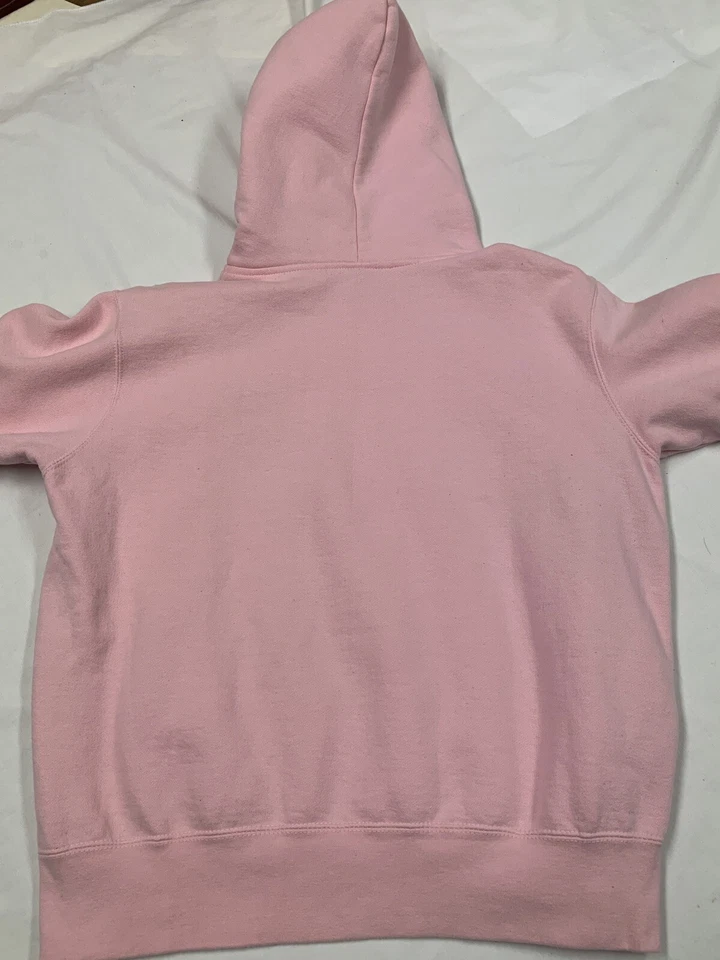 Moletom MV SPORT Vermont rosa com capuz peso pesado bolsa bolso feminino tamanho G - Imagem 3 de 4