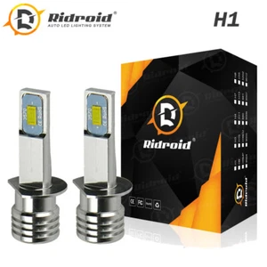 2X MINI H1 LED Kit de conversion des ampoules de phare 100W 6500K Lampe à faisceau haut/faible