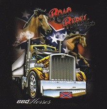 TEE SHIRT HAUTE QUALITE / CAMION / CHEVAUX /   S  M  L  XL  XXL  XXXL + ENF  