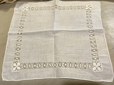 EXQUISITE Handmade Antique Lace Hankie 12  X ...