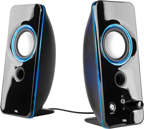 Lot 3 Insignia Color Changing 2.0 Wireless Computer Speakers Bluetooth NS-2810BT - 第 1/6 張圖片