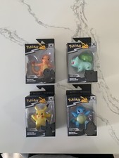 Pokemon Select Metallic Series 1 Figures Set Of 4, Charizard, Pikachu, Bulbasaur