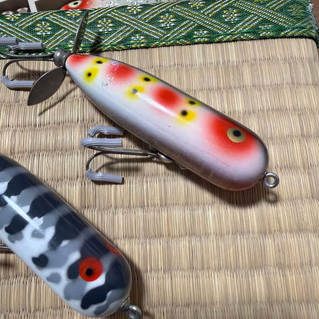 Old Heddon Magnum Torpedo Gray Wakame Small Set of 2 - Image 7