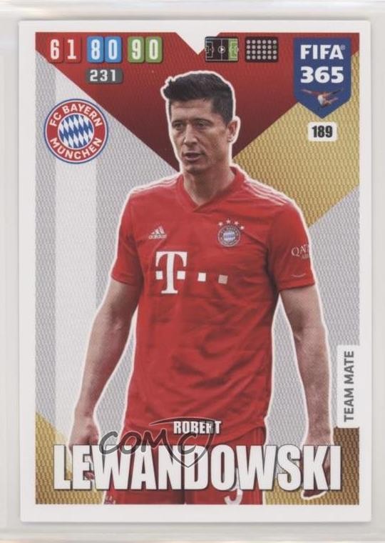2019-20 Panini Adrenalyn XL Fifa 365 Team Mate Robert Lewandowski #189 0cp0