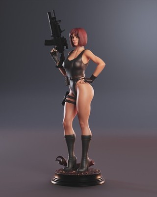 Regina (Version 2) - Dino Crisis Maßstab 1:10 3D gedruckt Resin unbemalt Modellbausatz