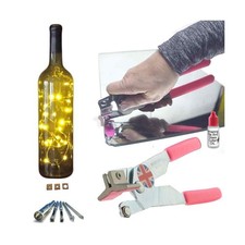 Mirror Cutter Tool Kit with Glass Drill Bits for Drilling Holes