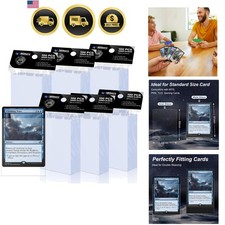 600 Pack Card Sleeves, Perfect Fit Inner Sleeves Ideal for Double-Sleeving, T...