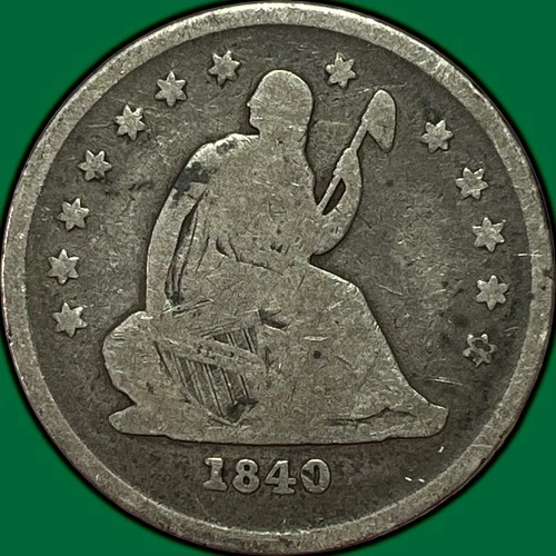 1840-O Seated Liberty Quarter Very Good VG Coin #35193