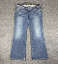 American Eagle Jeans Womens 18 Regular AE Artist Bootcut Flare Whiskered Faded