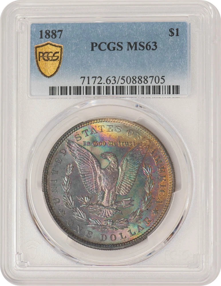 MS 63 Graded 1887 Year Morgan US Dollars (1878-1921) for sale | eBay