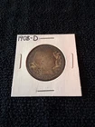 1908 D Silver BARBER  90% SILVER Half Dollar@@@ G to VG Condition....BH-1