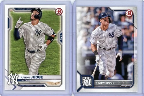 * AARON JUDGE * 2021 + 2022 BOWMAN BASE CARDS