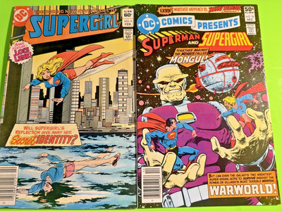 DC COMICS PRESENTS #29 1ST MONGUL APPEARANCE + SUPERGIRL #4 1982 NEWSSTAND LOT